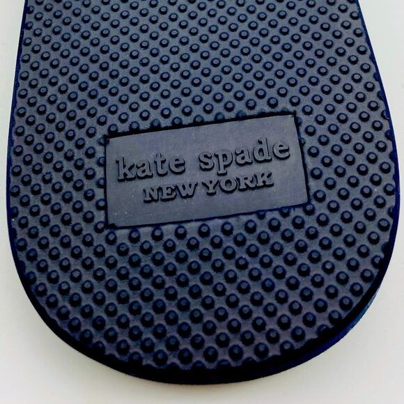 NWT Kate Spade New York Foxy Women’s Bow Sandals Navy 11B - Picture 8 of 9